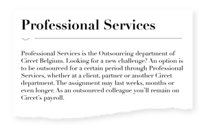 Professional Services : « Le secret le mieux gardé de Circet »